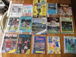 34 Spurs Away Progs From 87/88 Incl Rare Friendly,  Cup And Testimonial Games