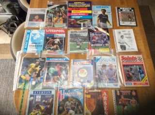 31 Spurs Away Progs From 88/89 Incl Rare Friendly And Testimonial Games