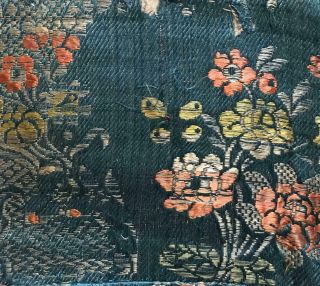 Rare Fragment 18th Century Silk Floral Brocade C1750s,  Spitalfields,  Lyon 388