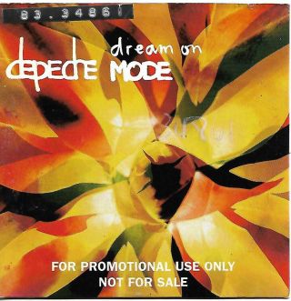 Rare Depeche Mode Dream On Australian Promo Cd Single In Card Sleeve