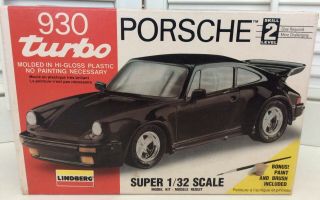 Vintage 1991 Lindberg 1/32 Scale Porsche 930 Turbo Model,  Rare