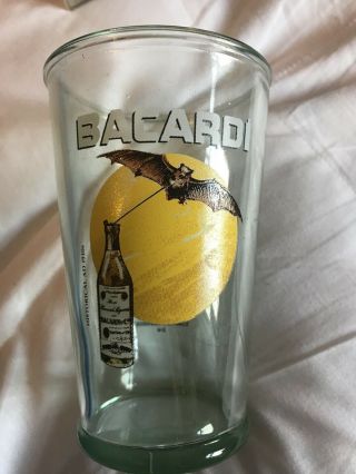 Rare Bacardi Rum Limited Edition 150 Year 1862 - 2012 Green Glass Tumbler Cup
