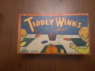 Vintage Tiddly Winks By J Pressman &co Nyc.  6550.  Glass Cup.  Rare Age Unknown.  Usa