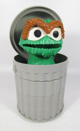 Vintage Rare Child Guidance Sesame Street Oscar The Grouch Shape Stacking Toy