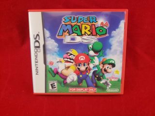 Mario 64 Ds: Rare Not For Resale Promotional Display Box - No Game