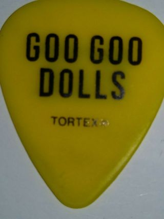 Goo Goo Dolls John Rzeznik Yellow Guitar Pick Rze 2019 Tour Rare