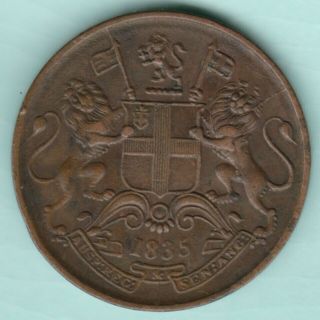 East India Company 1835 One Quarter Anna Ex Rare Coin