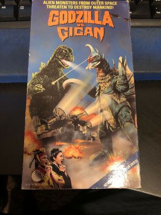 Godzilla Vs Gigan Vhs 1972 Rare