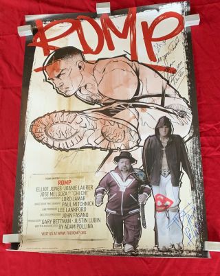 The Romp Poster | Signed Adam Pollina X - Men | Joanie Chyna Laurer Wwe Wwf | Rare