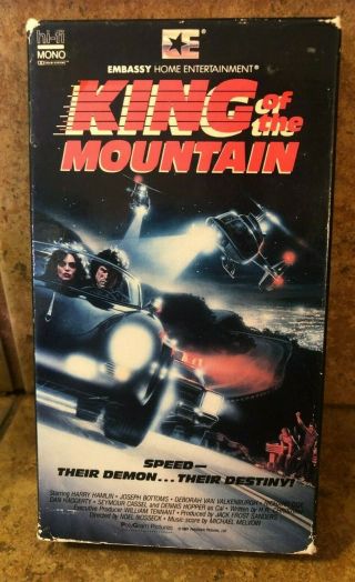 King Of The Mountain (vhs) Embassy Video Rare Never On Dvd