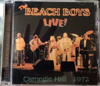 Rare Beach Boys Live Carnegie Hall 1972 Hang Ten Records Cd 11.  23.  1972