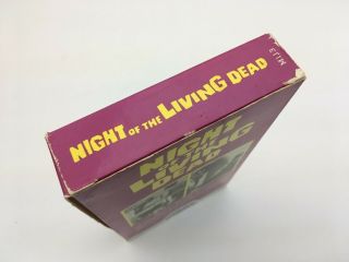 Night of the Living Dead (VHS,  1985) Rare Media M113 Horror w/White Labels/Flaps 5