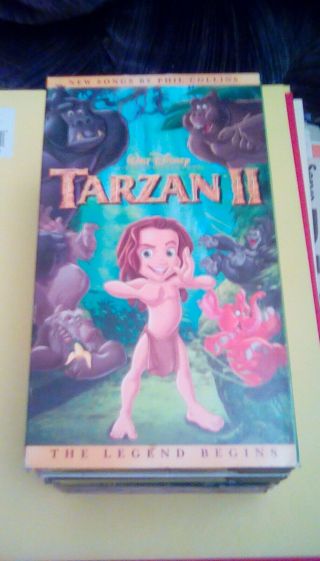 Tarzan Ii - The Legend Begins Rare Walt Disney 2005 Vhs Cartoon George Carlin