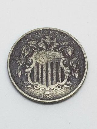 Rare 1863 Shield Nickel 5 Cent Old Type Coin
