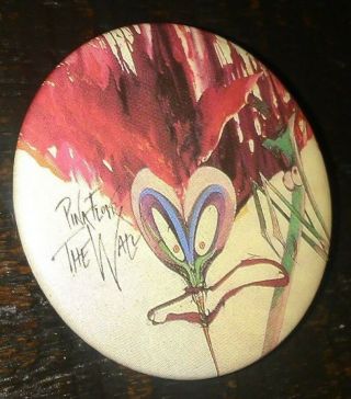 Pink Floyd The Wall Music Vintage Button Pin Rare Memorabilia Collectible L@@k A