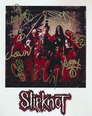 Slipknot Band Signed 8x10 Autographed Photo Reprint Paul Gray Rare