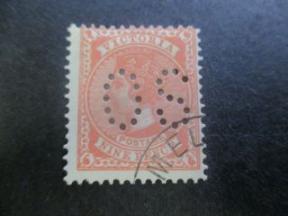 Victoria Stamps: 1903 - 1908 Perf Os Cto - Rare (d55)