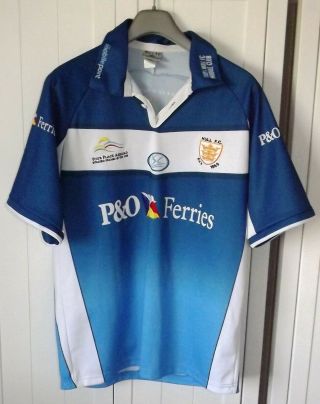 Hull Fc Rugby - Blue Shirt - 2008 - Size Large - Rare Alternative Away Shirt