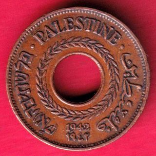 Palestine - 1942 - 5 Mils - Rare Coin Bh20