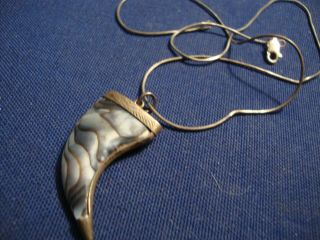 Grandmas Rare Native American 925 Sterling Silver Chunky Necklace