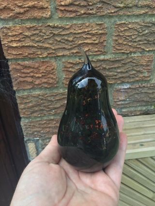 Wedgwood Rare Glass Pear Signed To The Base
