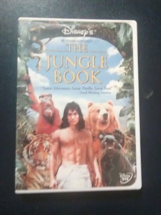 The Jungle Book Dvd 2002 1994 Film Walt Disney Movie Jason Scott Lee Rare Oop Vg