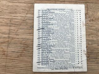 1945 St Leger Racecard,  very Rare Card 4