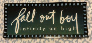 Fall Out Boy Infinity On High Rare Promotional Sticker 2007 Promo Stump Wentz