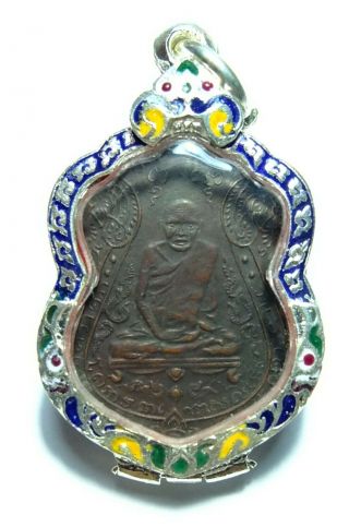 Phra Lp Eiam Wat Nang Be.  2467 Rare Thai Buddha Amulet