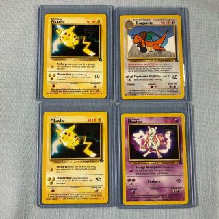 1999 Pokemon: The First Movie Promo Cards Complete Set Of 4 M/nm