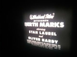 8mm Film Laurel and Hardy Berth Marks (1929) RARE 400ft Reel 3