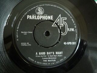 Rare Beatles 1964 Export Spd 331 " A Hard Day 