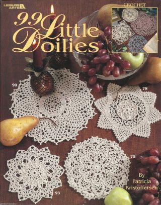 99 Little Doilies Patricia Kristoffersen Doily Crochet Rare Book 2001