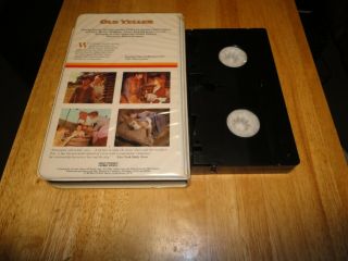 Old Yeller (VHS,  1957) Walt Disney White Clamshell Classic Rare Vintage 3