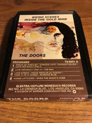 The Doors Weird Scenes Gold Mine Rare 8 Track Tape Late Nite Bargain