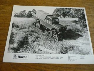 Rare,  Land Rover Tracked Vehicle Press Photo