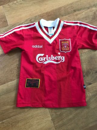 Rare Liverpool Football Shirt 1995 - 1996 Age Xxs Boys