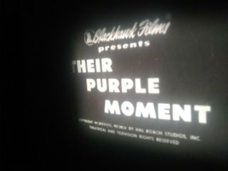 8mm Film Laurel and Hardy The Purple Moment (1928) RARE 400ft Reel 2