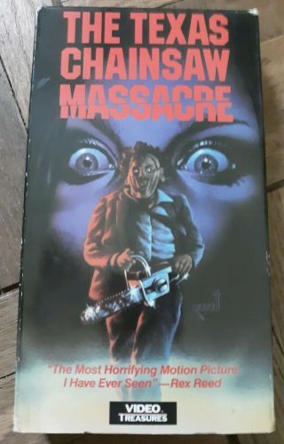 The Texas Chainsaw Massacre 1974 Oop Vhs Video Treasures Rare Horror Slasher