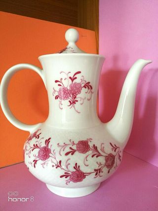 Rare Vintage Seltmann Weiden Bavaria West Germany Porcelain Teapot 1950 