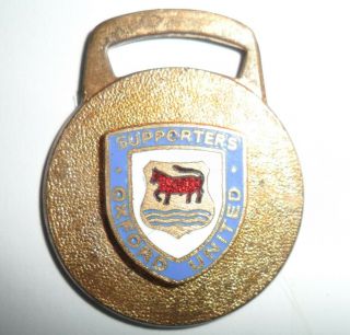 Rare Old (mw) Oxford United Football Supporters Club Enamel Badge/fob