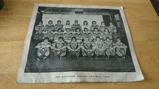 Vintage Northern Ireland Football Club Full Team Signed Photo Autographs Rare