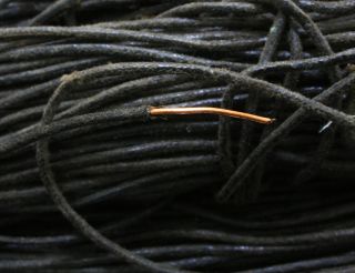 235 Rare Western Electric 18ga Wax Copper Wire 2.  4meter 1pcs