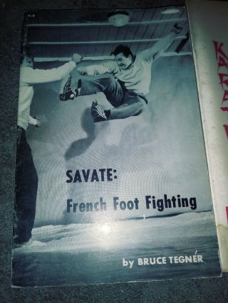 Savate France Foot Fighting Self Defense Book Bruce Rare