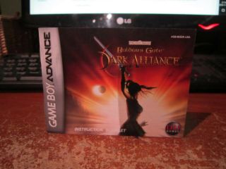 Rare Dark Alliance Nintendo Gameboy Advance Gba Booklet Only