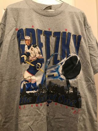 Rare Vintage Wayne Gretzky St.  Louis Blues The Great One 1996 T Shirt 90s Sz L