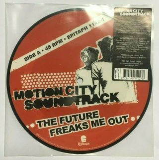 Mega Rare Motion City Soundtrack The Future Freaks Me Out Uk 7 " Pic Disc Vinyl