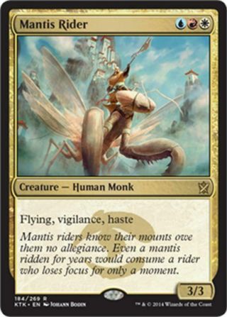 Mtg Magic - (r) Khans Of Tarkir - Mantis Rider Foil - Sp
