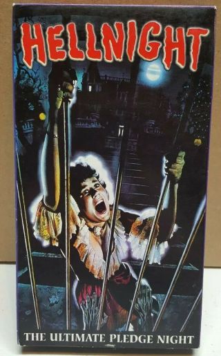 Hell Night (vhs,  1981) Linda Blair Horror Slasher Rare Non - Rental