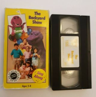 Barney - The Backyard Show (vhs,  1988) Hard To Find/rare